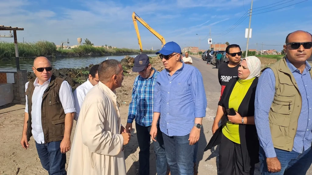 وزير الري يتفقد حالة الرى وأعمال تطهيرات الترع بمحافظة البحيرة