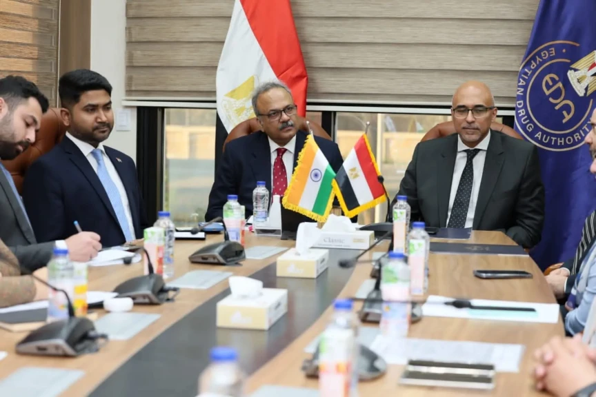 رئيس هيئة الدواء المصرية يستقبل الرئيس التنفيذي للجهة المناظرة الهندية لبحث تعزيز التعاون الدوائي