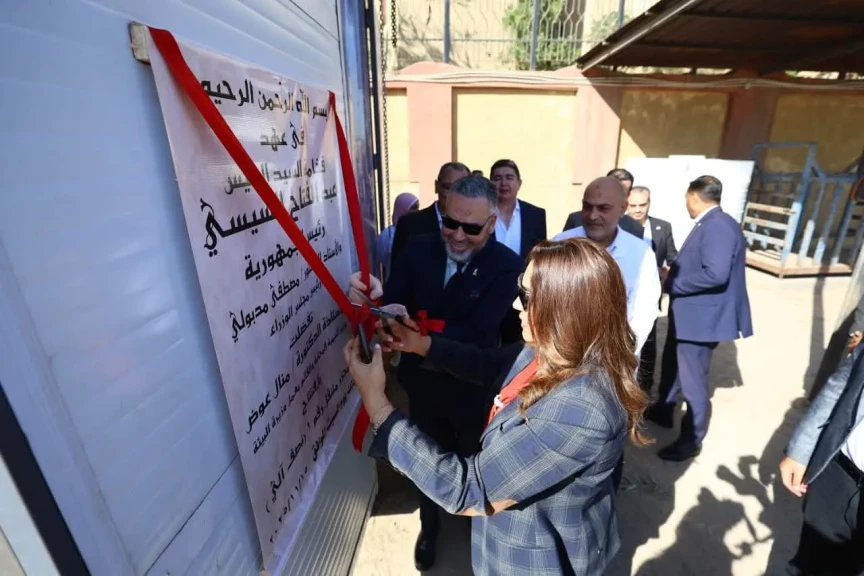 وزيرة التنمية المحلية :افتتاح أول مجزر متنقل بصناعة محلية بالكامل