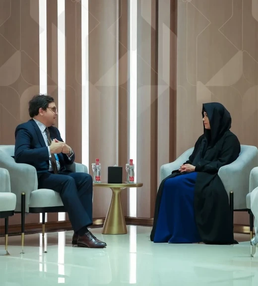 وزير الثقافة يلتقي الشيخة لطيفة بنت محمد بن راشد آل مكتوم رئيس هيئة الثقافة والفنون بدبي