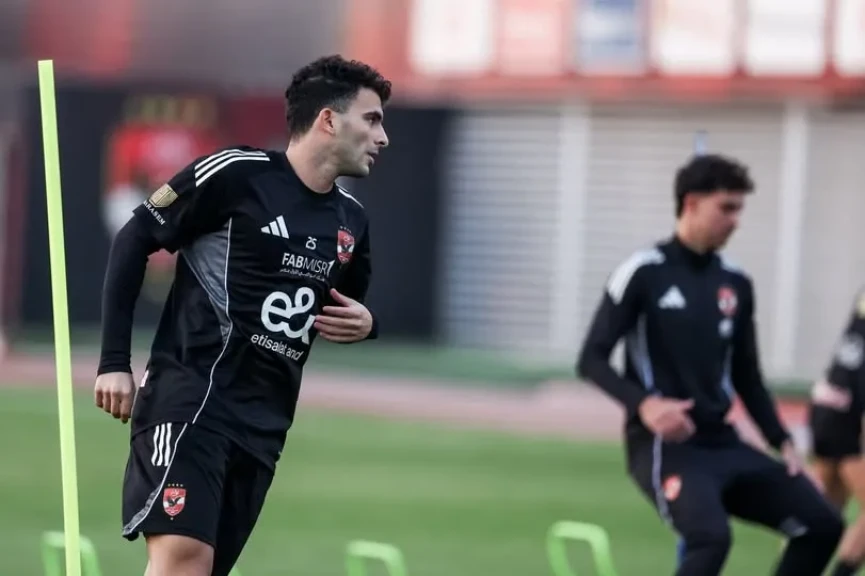 زيزو ينتظم بالتدريبات الجماعية للنادي الأهلي