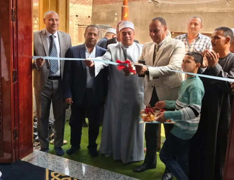 محافظ بني سويف ينيب رؤساء المدن في افتتاح مسجدي  الكريم والرحمن  ببلفيا والشنطور