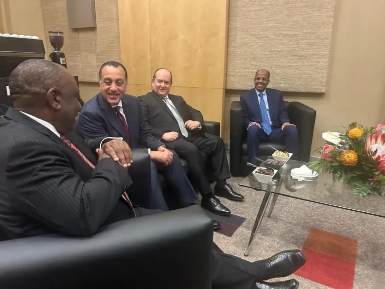 رئيس الوزراء يحضر عشاء عمل بتشريف رئيس جنوب أفريقيا للقادة الأفارقة المشاركين في قمة مجموعة العشرين (G20)