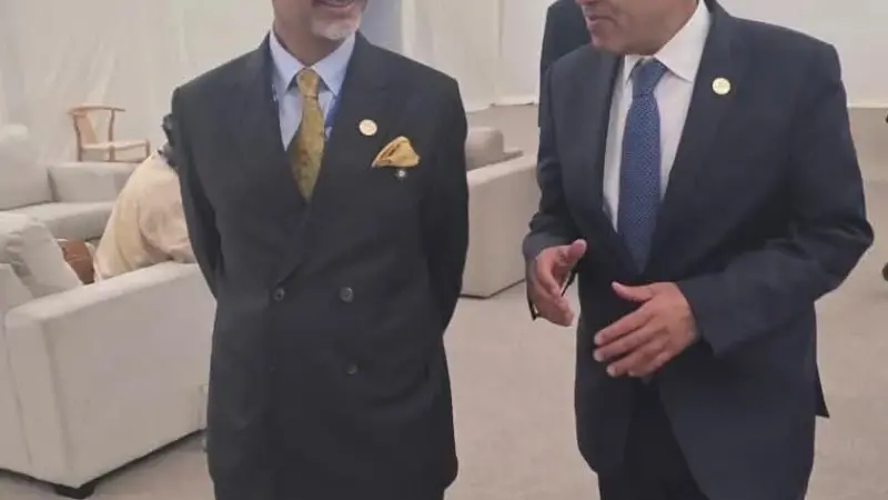 وزير الخارجية يلتقي بنظيره الهندي  على هامش أعمال قمة مجموعة العشرين في جنوب أفريقيا