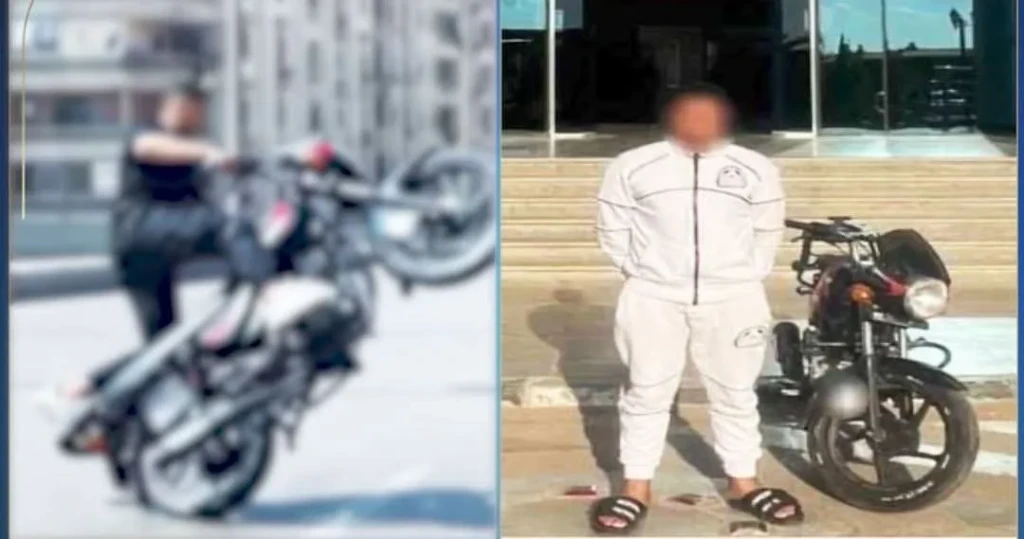 الداخلية:ضبط المتهم بقيادة دراجة نارية والقيام بحركات استعراضية بالجيزة