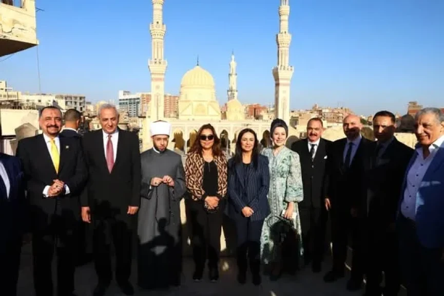 وزراء التنمية المحلية والتضامن الاجتماعي والأوقاف ومحافظ الغربية يتفقدون أعمال تطوير محيط مسجد السيد البدوي