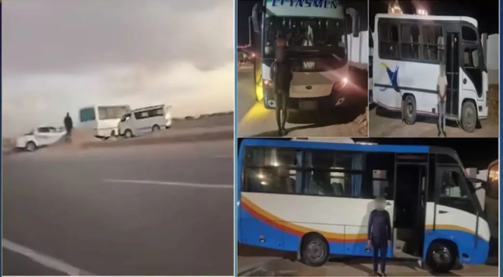 الداخلية:كشف ملابسات مقطع فيديو قيام عدد من قائدي السيارات بالسير عكس الاتجاه بمطروح