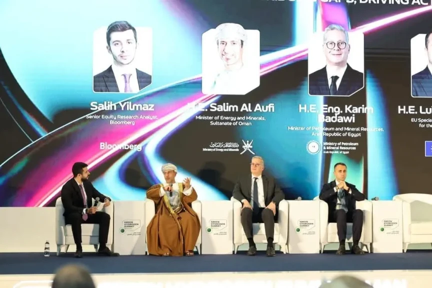 وزير البترول  يشارك متحدثاً رئيسياً في الجلسة الوزارية الافتتاحية للنسخة الرابعة من قمة عمان للهيدروجين الأخضر