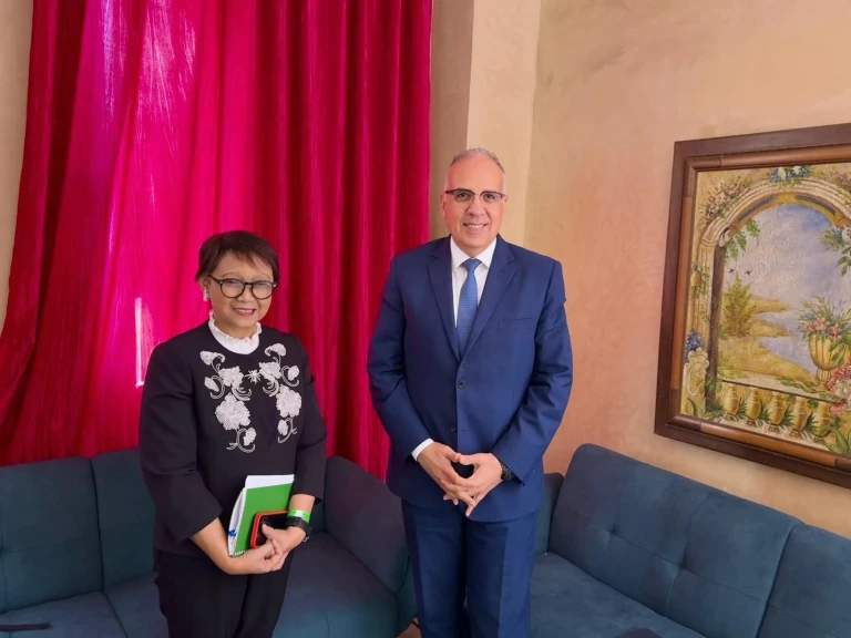 وزير الري يلتقى مبعوثة الأمم المتحدة للمياه على هامش فعاليات الكونجرس العالمى التاسع عشر للمياه