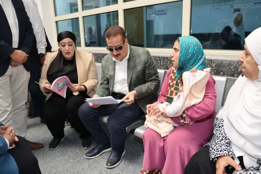 محافظ المنوفية يتفقد وحدة طب الأسرة بسرسموس