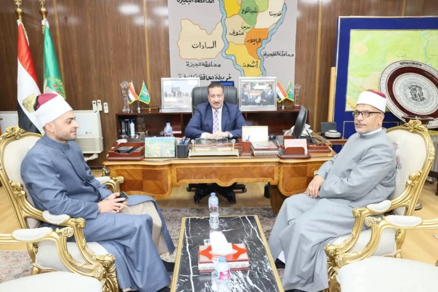 محافظ المنوفية يستقبل وكيل وزارة الأوقاف الجديد