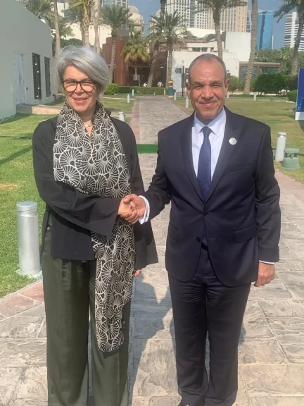 وزير الخارجية يلتقي مبعوثة الاتحاد الأوروبي للقرن الأفريقي