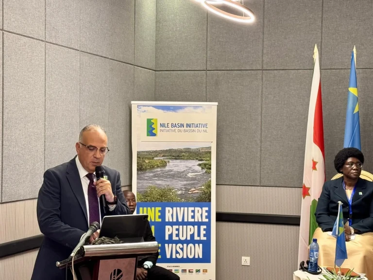 وزير الري يلقي كلمة رئيس الجمهورية فى الاجتماع الثالث والثلاثين للمجلس الوزاري لوزراء المياه