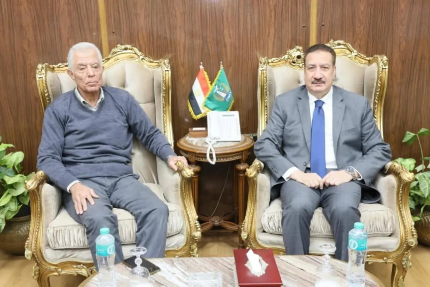 محافظ المنوفية يلتقي مستشار رئيس مجلس الوزراء للمشروعات القومية