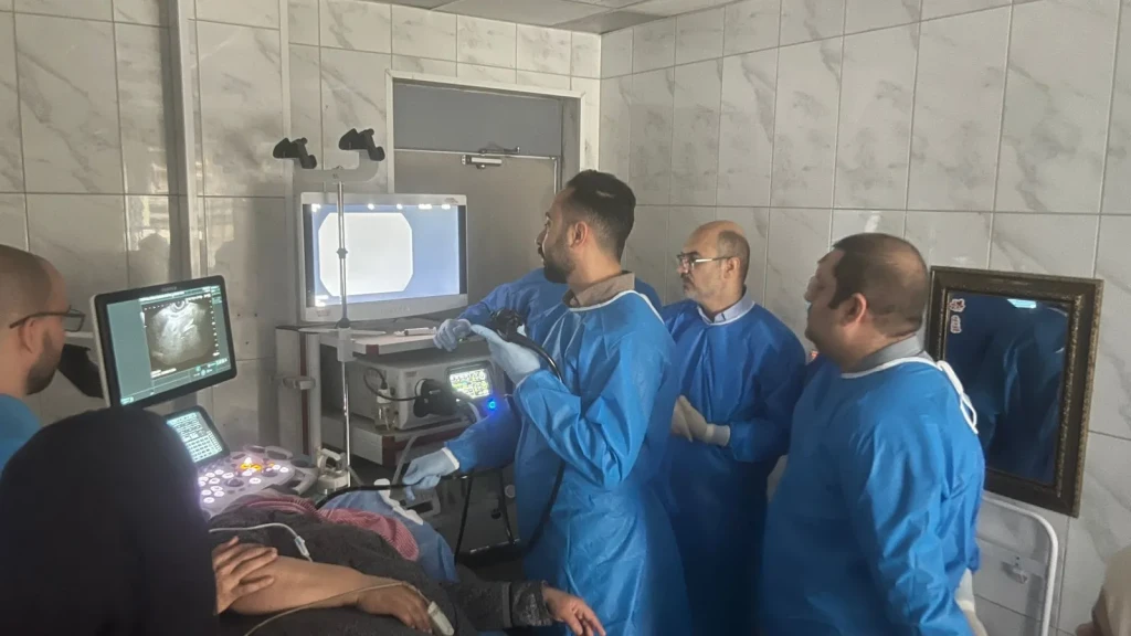 تدريسيو كلية طب المستنصرية ببغداد يشاركون في ورشة عمل في مستشفى اليرموك التعليمي عن تشخيص وعلاج أمراض الجهاز الهضمي والكبد