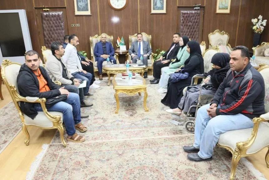 محافظ المنوفية : توفير فرص عمل لعدد من ذوى الهمم
