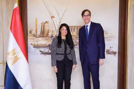 وزيرة التخطيط والتنمية الاقتصادية والتعاون الدولي تستقبل النائب الأول لرئيس البنك الأوروبي