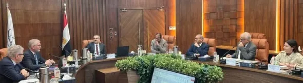 الدكتور هاني خضر رئيس مجلس إدارة هيئة الرقابة النووية والإشعاعية يستقبل رئيس مؤسسة الدعم الفني التشيكي UJV في مقر الهيئة