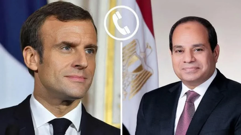 الرئيس السيسي يتلقى اتصالاً هاتفياً من رئيس الجمهورية الفرنسية