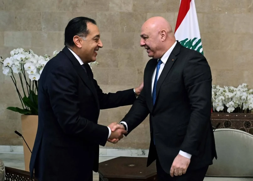 رئيس الجمهورية اللبناني يستقبل الدكتور مصطفى مدبولي بقصر ”بعبدا”