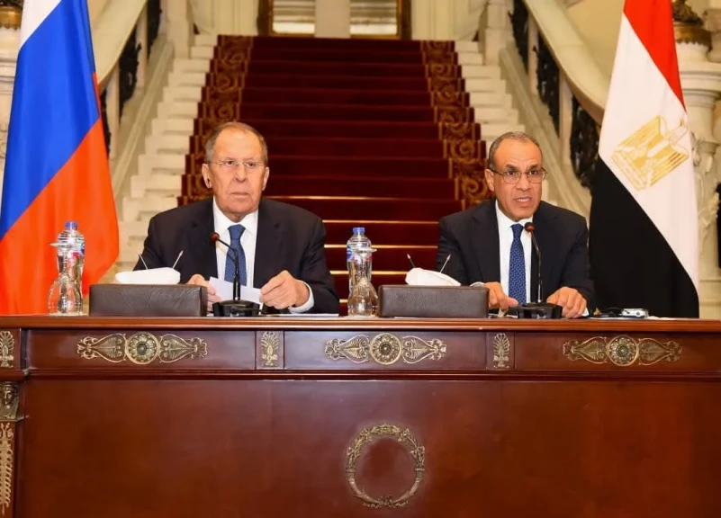 مشاورات سياسية بين وزيرى الخارجية المصرى والروسي بالقاهرة