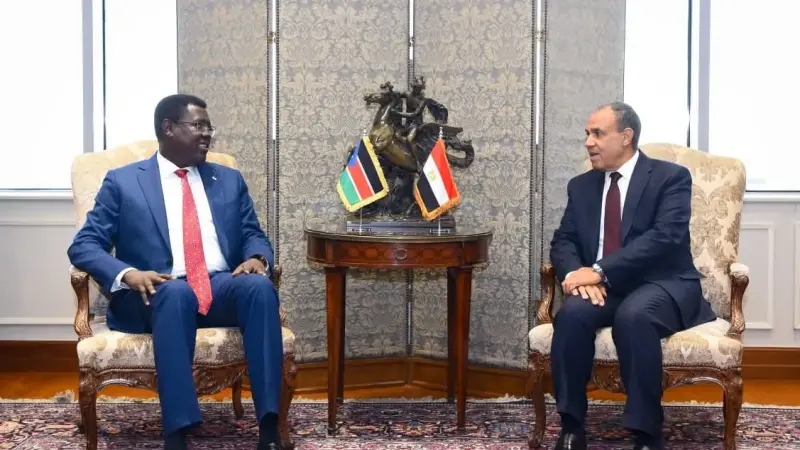 مشاورات سياسية بين وزير الخارجية ووزير خارجية جنوب السودان