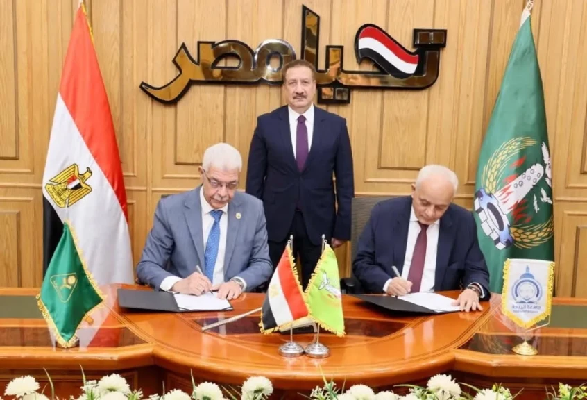 د. رضا حجازي يوقّع بروتوكول تعاون بين جامعتي المنوفية والريادة للعلوم والتكنولوجيا لتأهيل طلاب القطاع الطبي