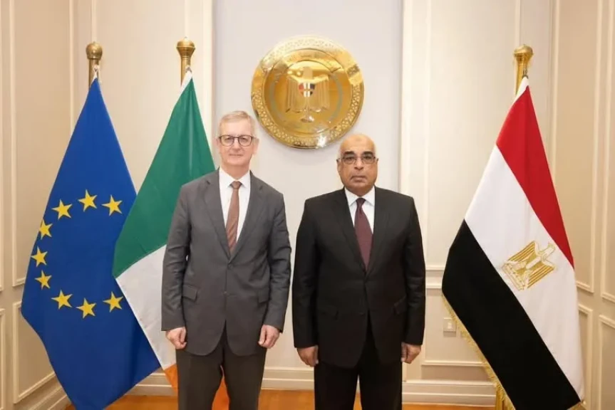 وزير العدل يستقبل السفير الإيرلندي بالقاهرة