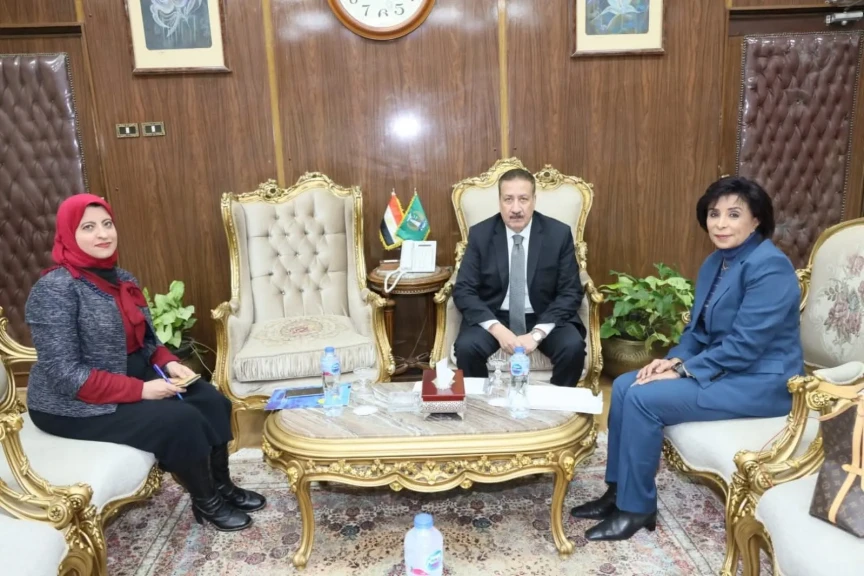 محافظ المنوفية يلتقى الرئيس التنفيذي لتنمية الموارد وتمويل المشروعات بمؤسسة مصر الخير
