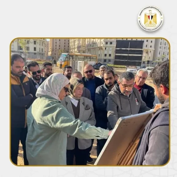 مسئولو جهاز العاصمة الجديدة يتفقدون الحي السكني الخامس (R5)لدفع الأعمال الجارية
