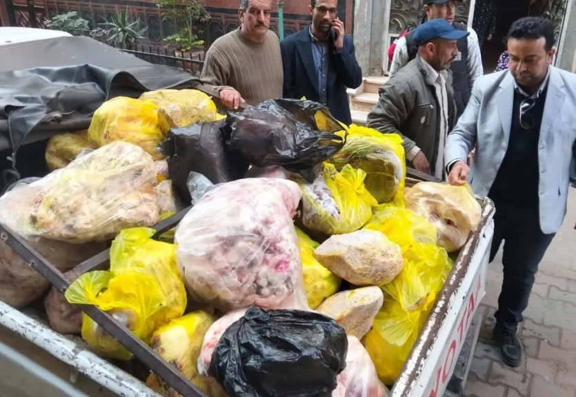 تموين المنوفية يضبط ما يقرب من طن لحوم غير صالحة للإستخدام الآدمي