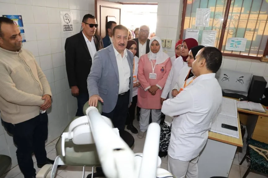 محافظ المنوفية يفتتح وحدة العلاج الطبيعي بـالوحدة الصحية كفر العرب
