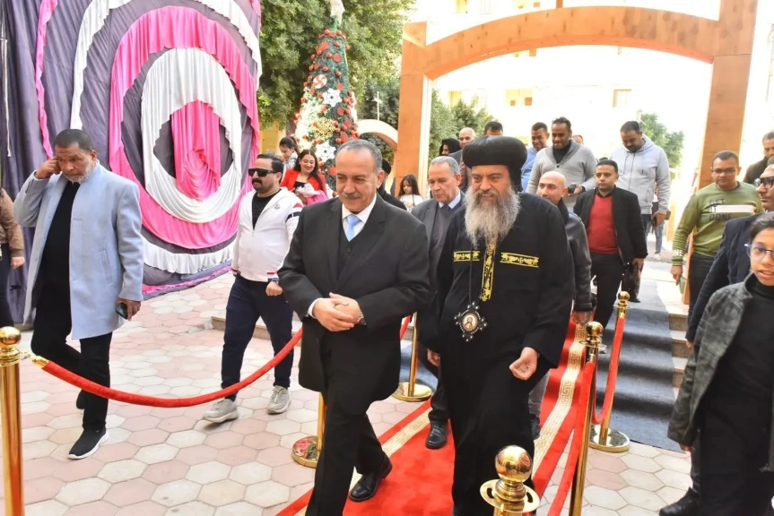 محافظ أسيوط يشهد الاحتفال السنوي لمدرسة سانت ماري بمنفلوط بمناسبة العام الميلادي الجديد 2026