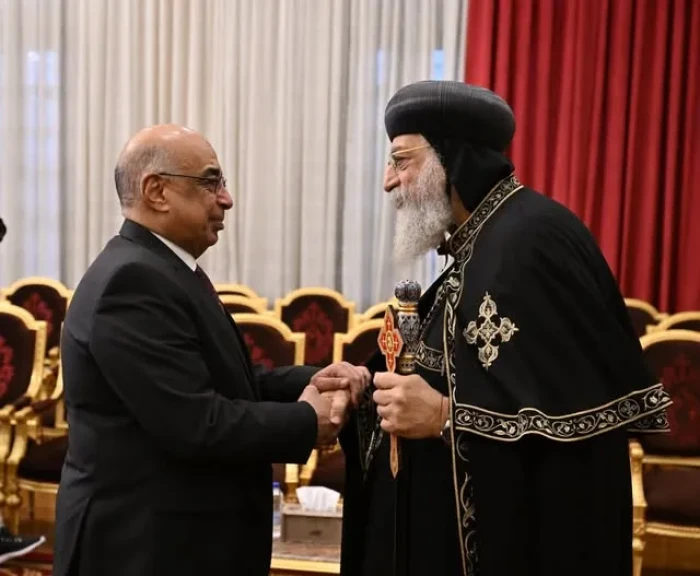 وزير العدل يزور الكاتدرائية المرقسية للتهنئة بعيد الميلاد المجيد