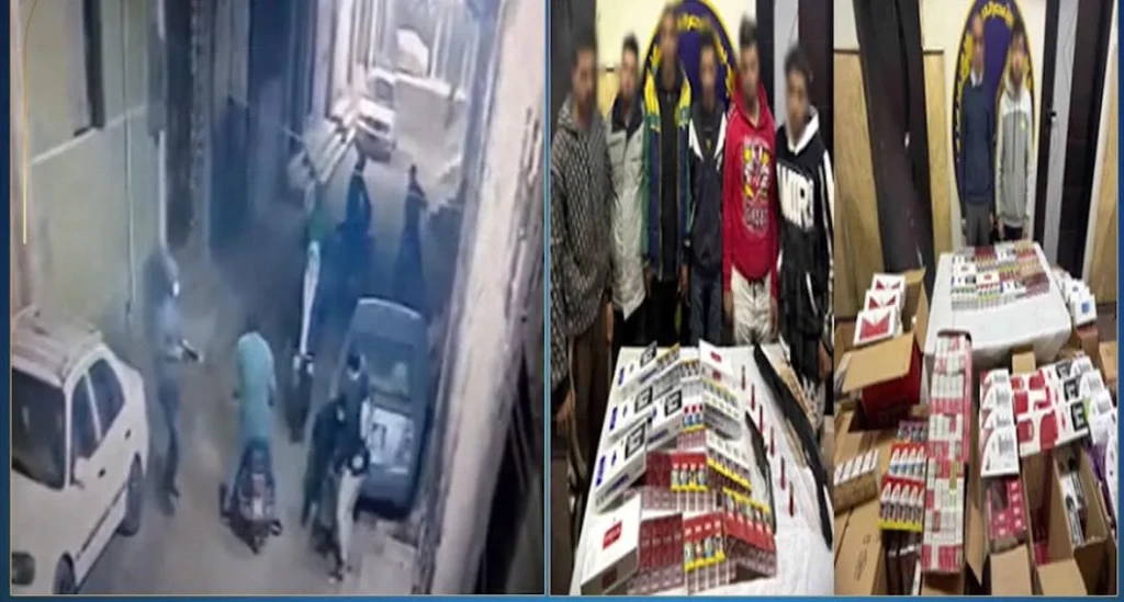الداخلية:ضبط المتهمين في مقطع فيديو لقيامهم بالاستيلاء علي كمية من السجائر بالقليوبية
