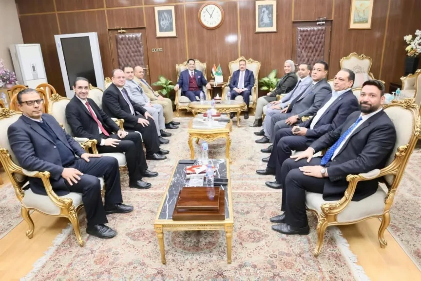 محافظ المنوفية يستقبل وفد حزب الجبهة الوطنية