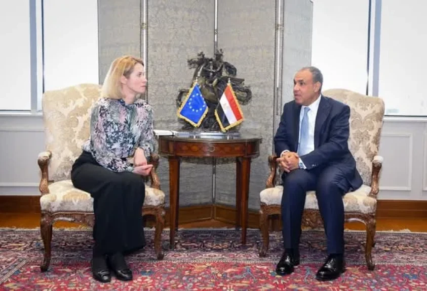 وزير الخارجية يجرى مشاورات سياسية مع الممثلة العليا للشئون الخارجية والسياسة الأمنية للاتحاد الأوروبي