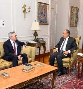 وزير الخارجية يلتقي الرئيس التنفيذي لشركة ”سكاتك” النرويجية