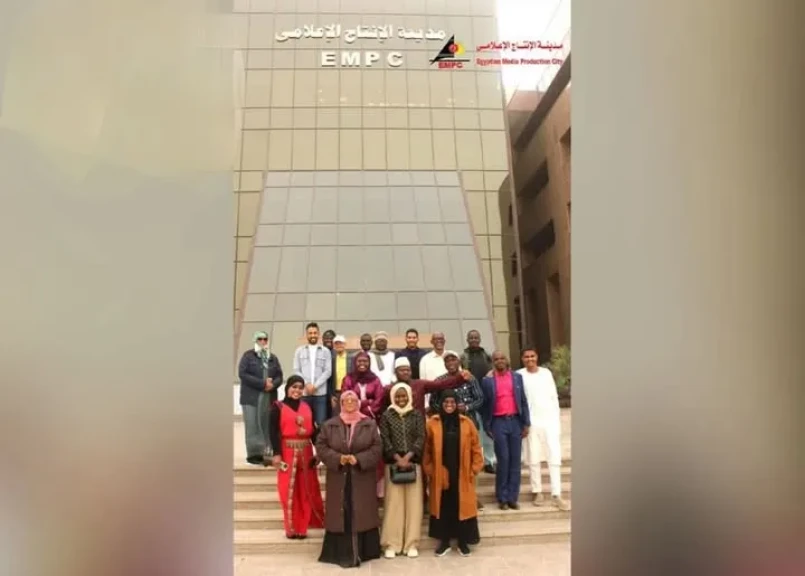 وفد الإذاعيين الأفارقة الناطقين بالعربية يزور مدينة الإنتاج الإعلامي
