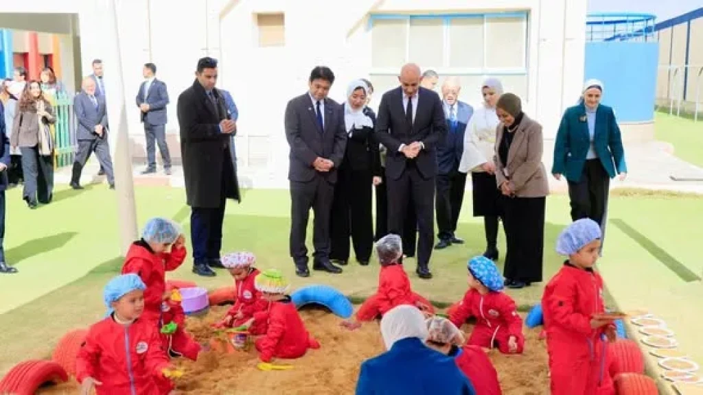 وزير التربية والتعليم يصطحب نظيره الياباني في زيارة تفقدية للمدرسة المصرية اليابانية بالقاهرة الجديدة