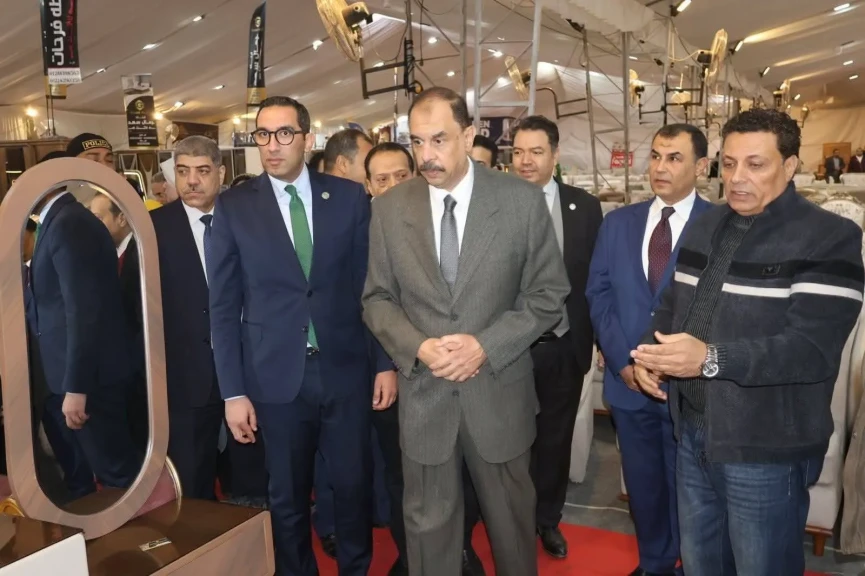 جهاز تنمية المشروعات يفتتح النسخة ٢٩ من سلسلة معارض صنع في دمياط للأثاث في محافظة سوهاج