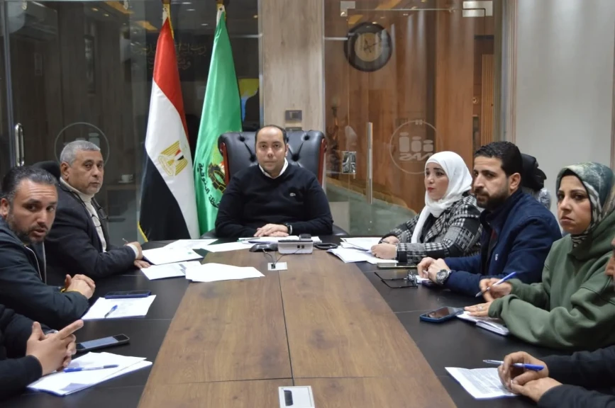 نائب محافظ المنوفية يعقد  اجتماع تنسيقي لمتابعة الموقف التنفيذي لعدد من مشروعات الصرف الصحي