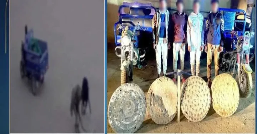 الداخلية: ضبط عدد من الأشخاص بسرقة أغطية الصرف الصحى بقنا