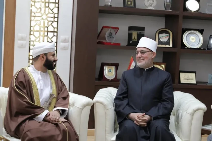 مفتي الجمهورية يستقبل وزير الأوقاف والشؤون الدينية بسلطنة عمان