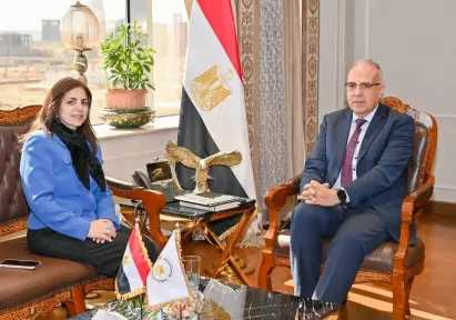 وزير الري يستقبل مساعد وزير الخارجية وأمين عام ”الوكالة المصرية للشراكة من أجل التنمية”
