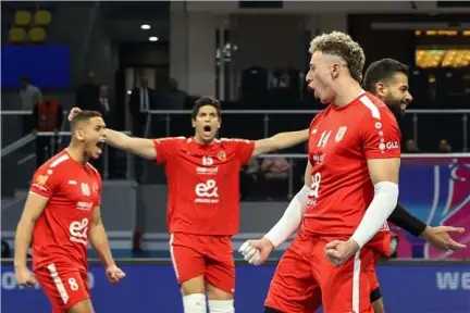 الأهلي بطلا للسوبر المصري للكرة الطائرة بعد الفوز على الزمالك