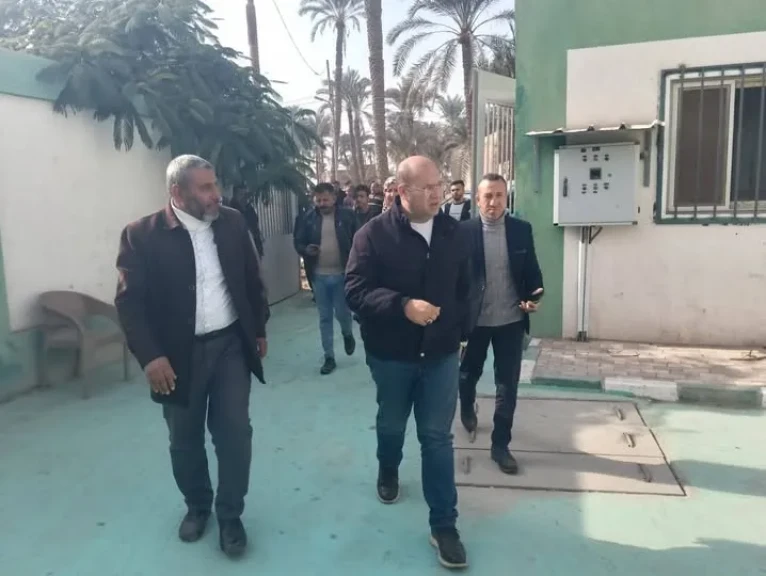 نائب محافظ الجيزة يتابع التجهيزات النهائية بمحطتي رفع الصرف الصحي الرئيسية و الفرعية بقرية البرمبل