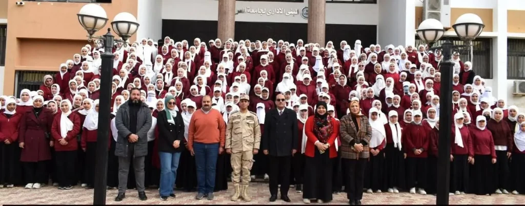 التعليم العالي: جامعة العريش تشهد انعقاد الدورة رقم (٣) للتربية الوطنية للطالبات