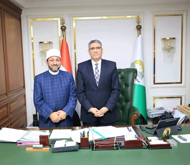 محافظ الجيزة يلتقي مدير عام منطقة وعظ الجيزة الجديد