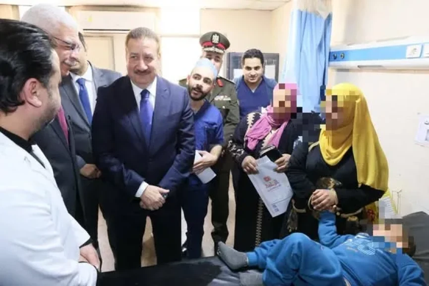 محافظ المنوفية يتفقد انتظام سير العمل بمستشفى قويسنا المركزي